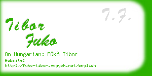 tibor fuko business card